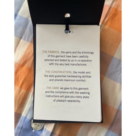 Paul And Shark Shirt Men EU 41 (US L / 16.5) Multicolor Square Logo Lightweight - Picture 13 of 13